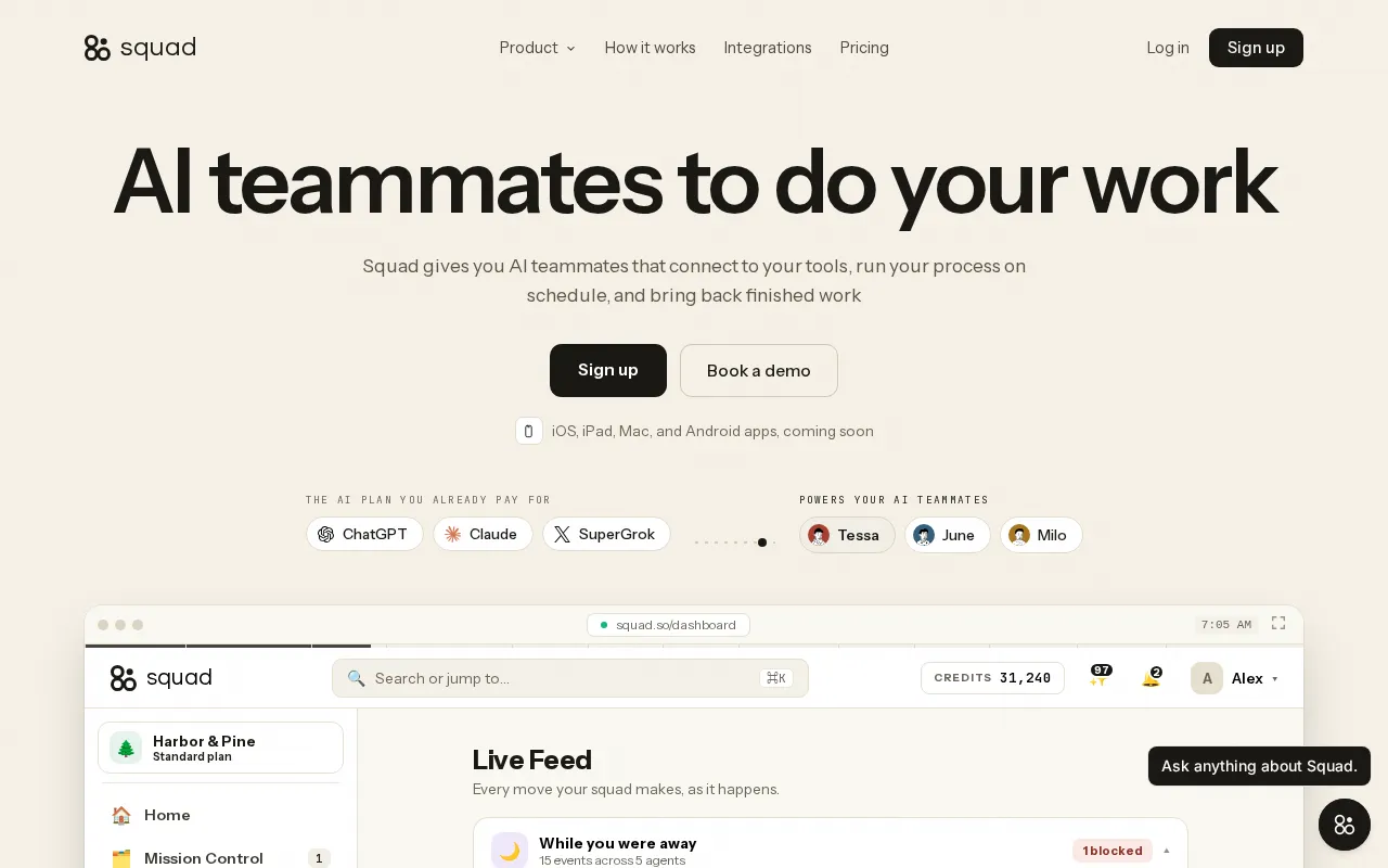 Squad — preview screenshot