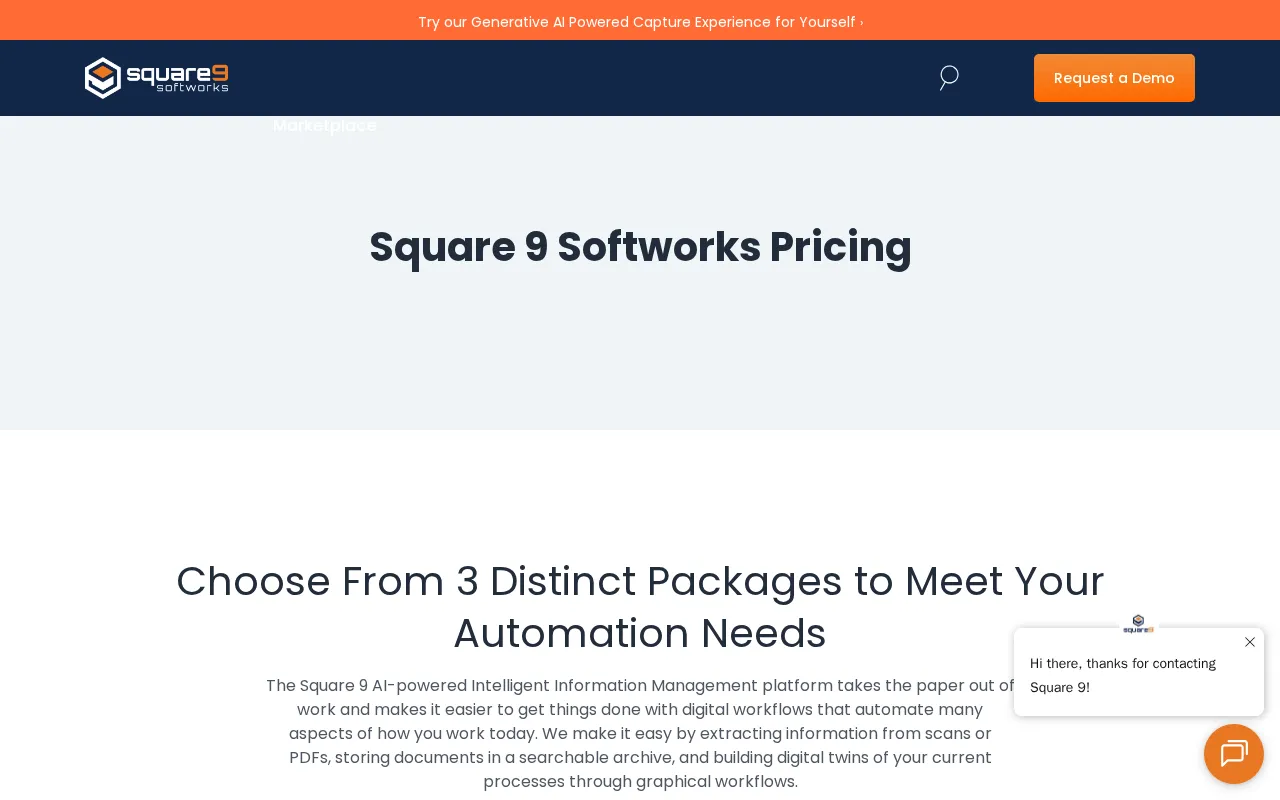 Square 9 — pricing page