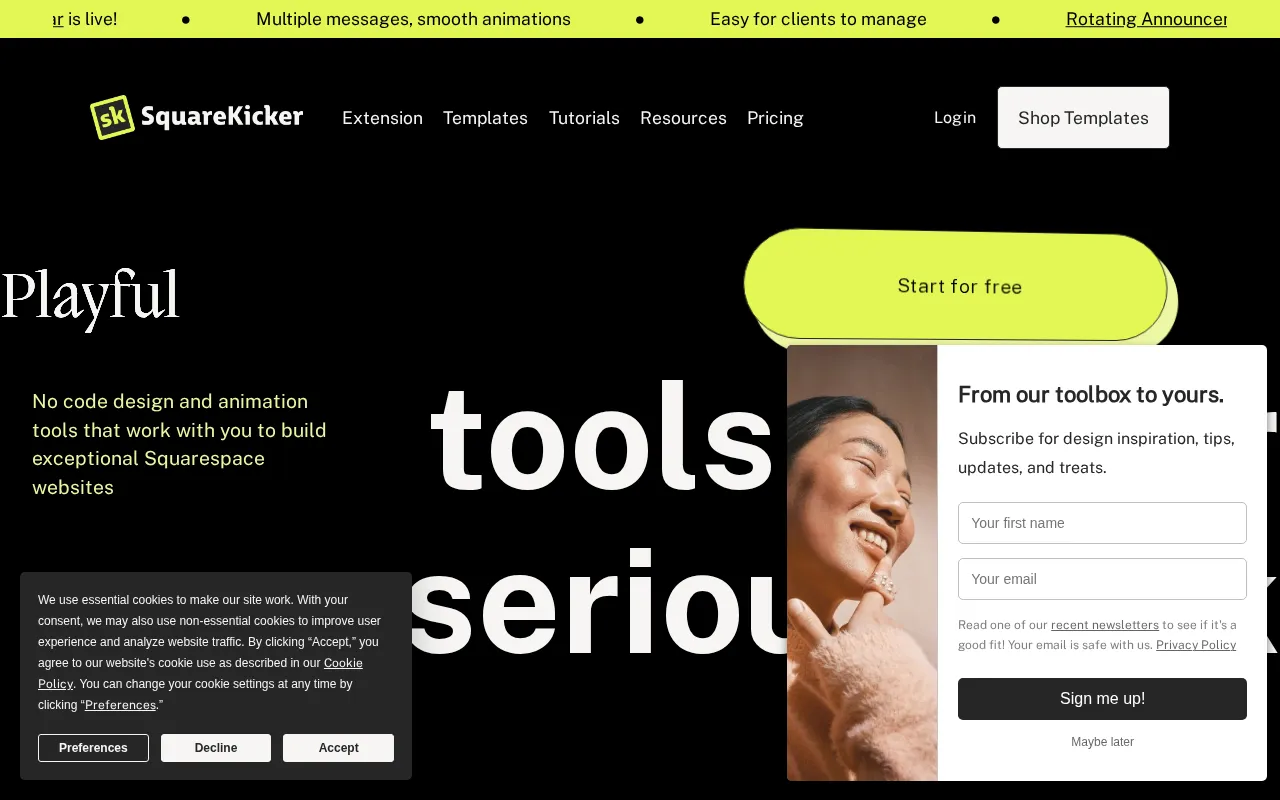 SquareKicker — preview screenshot