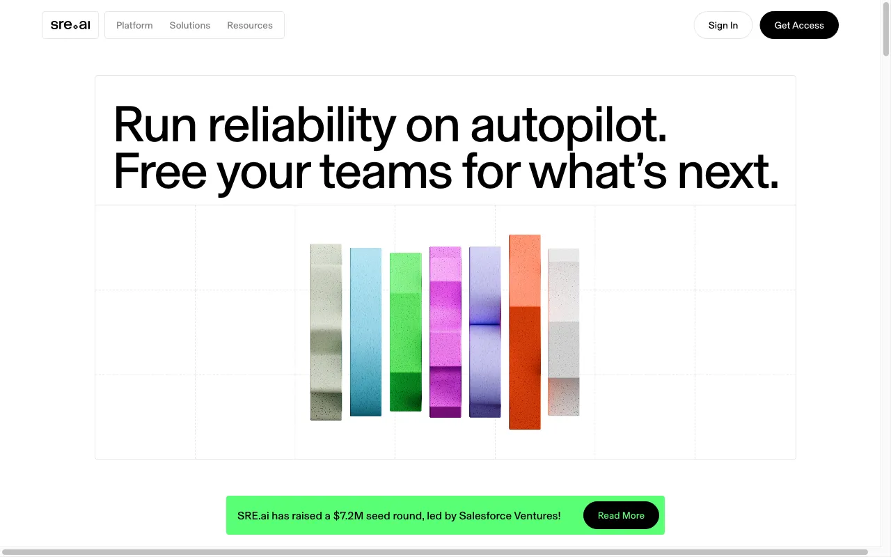 SRE.ai — preview screenshot