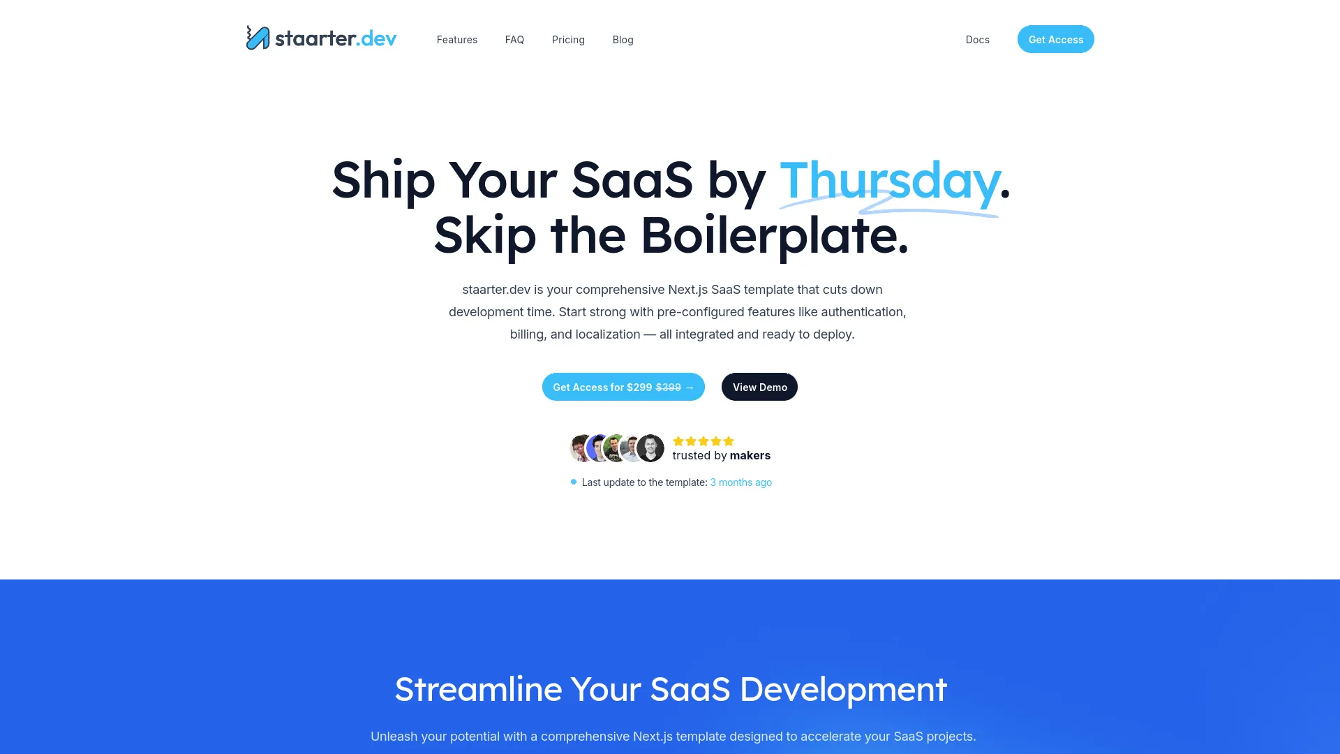 staarter.dev — preview screenshot