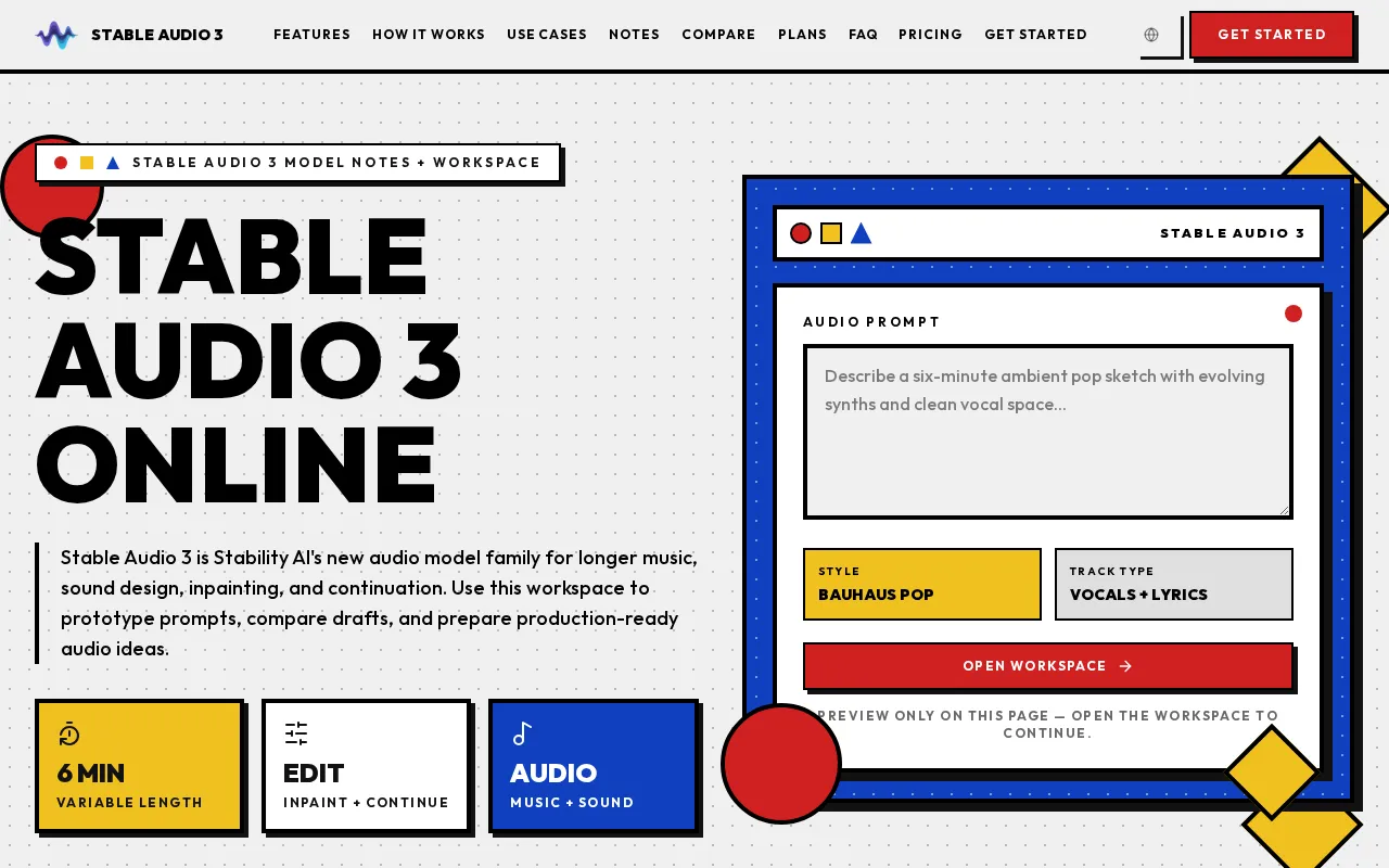 Stable Audio 3 — preview screenshot