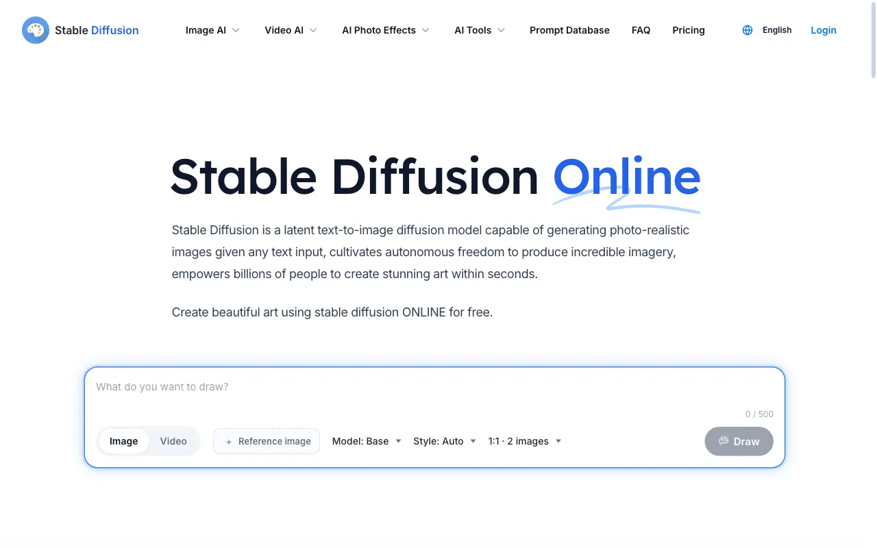 Stable Diffusion Web — preview screenshot