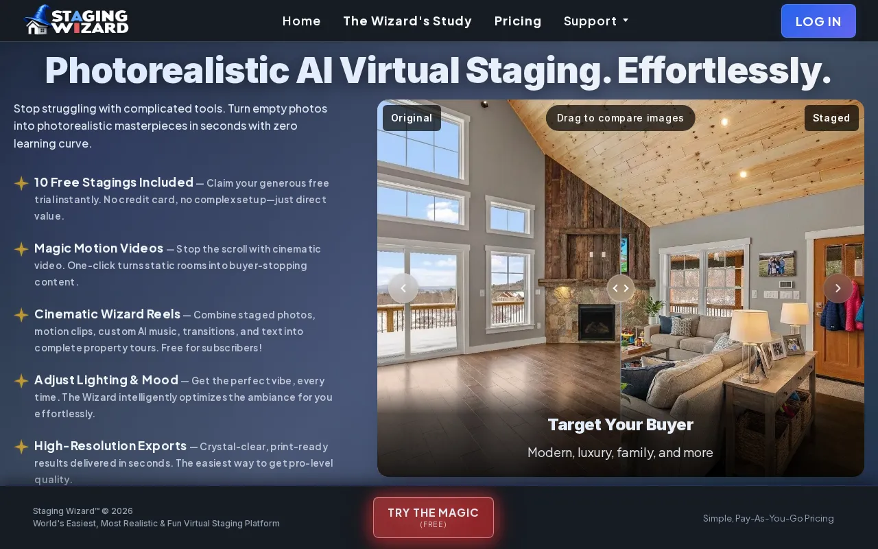 Staging Wizard — preview screenshot