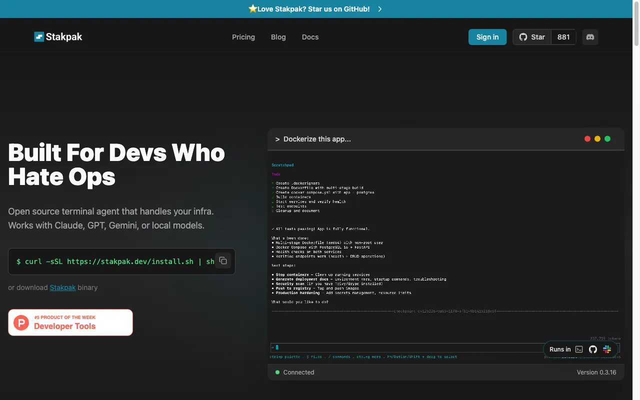 Stakpak.dev — preview screenshot