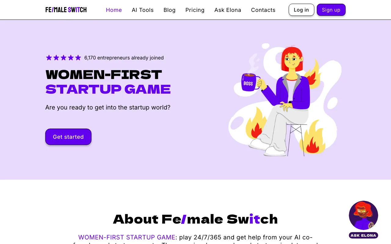 http://femaleswitch.app — preview screenshot