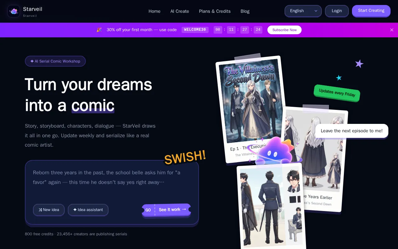 StarVeilAI — preview screenshot