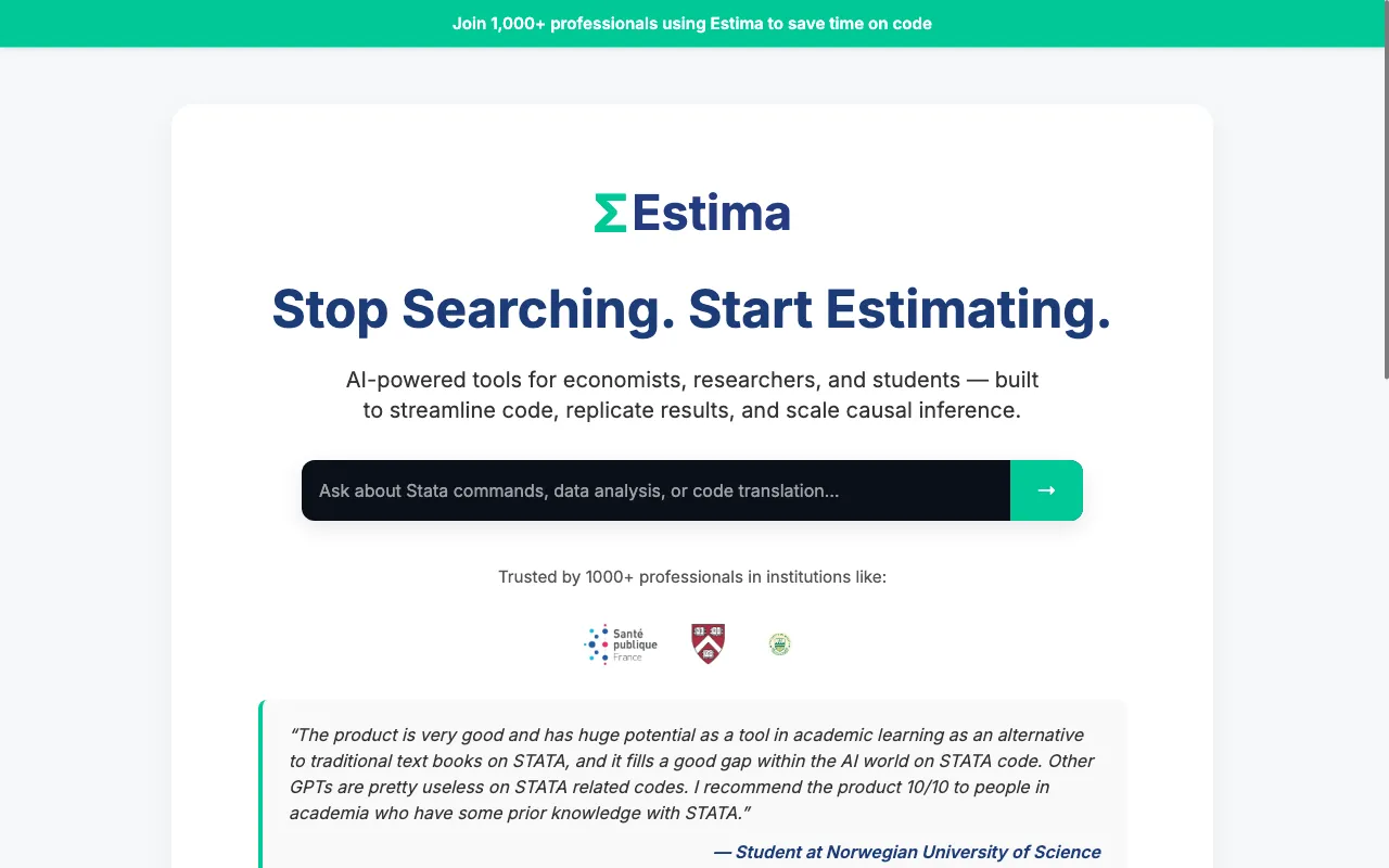 ESTIMA — preview screenshot