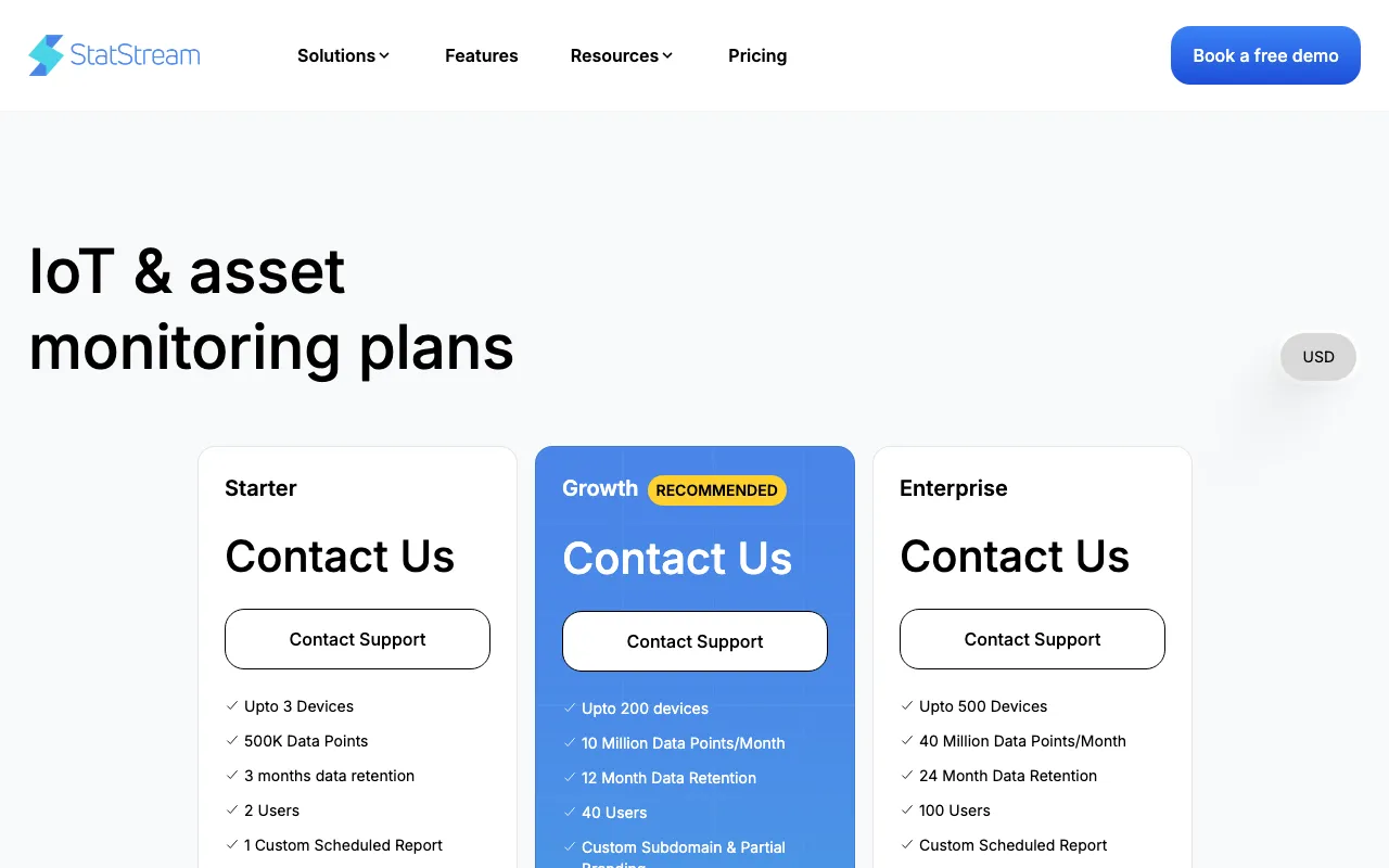 StatStream.ai — pricing page
