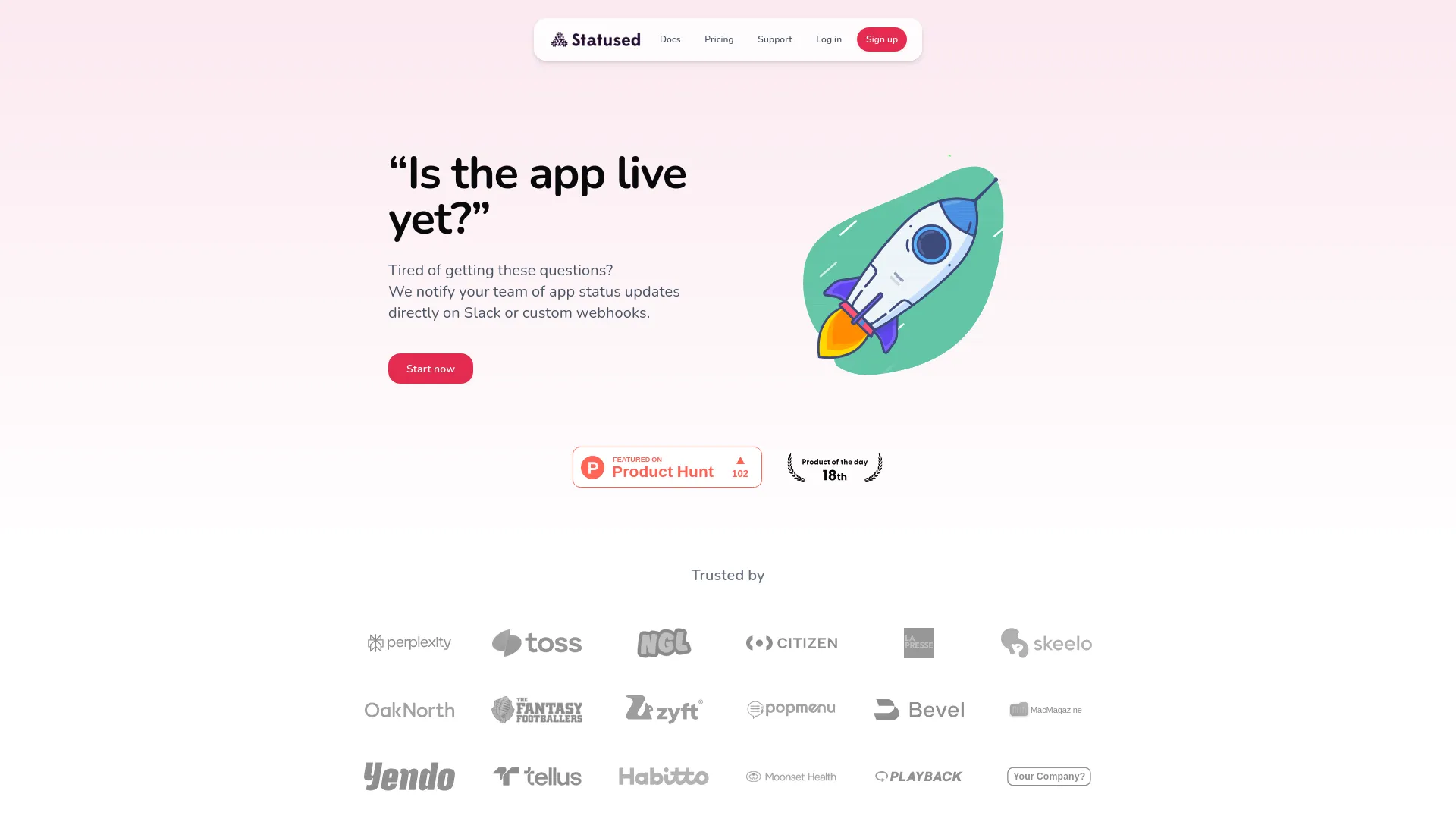 Statused — preview screenshot