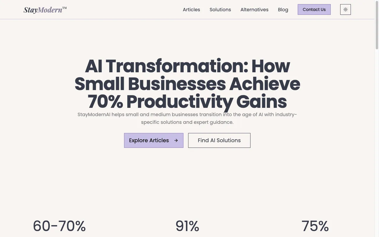 StayModernAI — preview screenshot