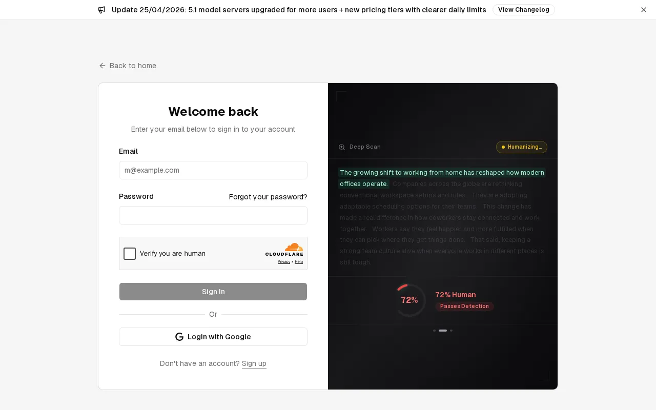 Stealthwriter — pricing page