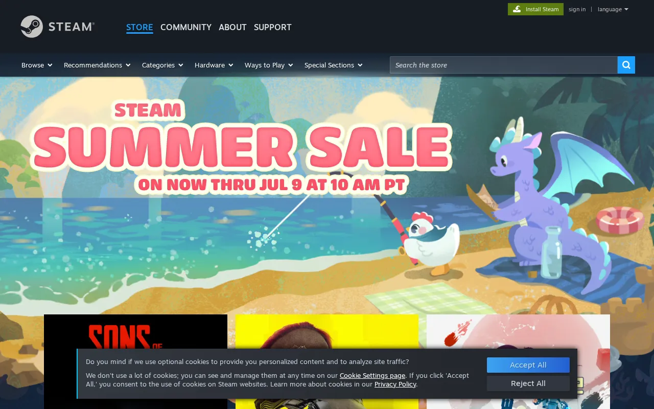 Steam — preview screenshot