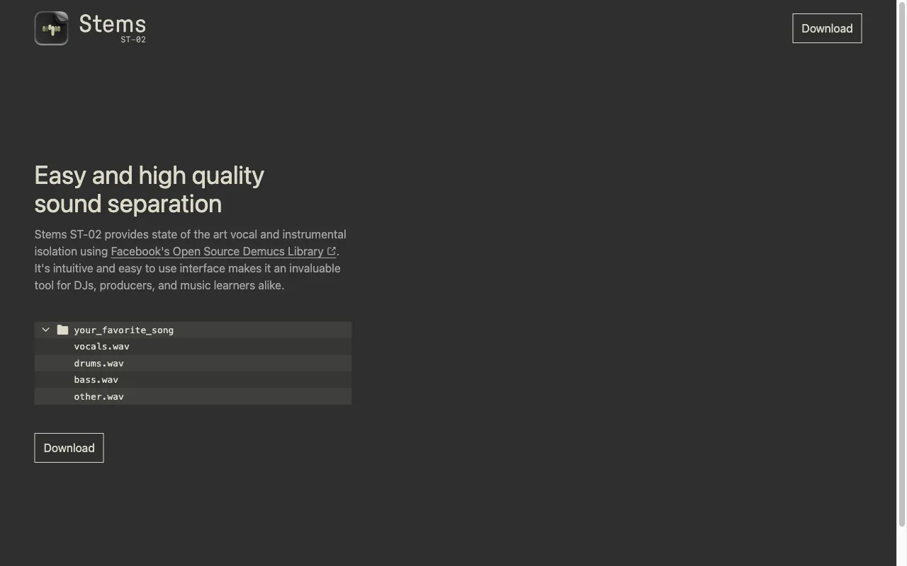 Stems ST-02 — preview screenshot