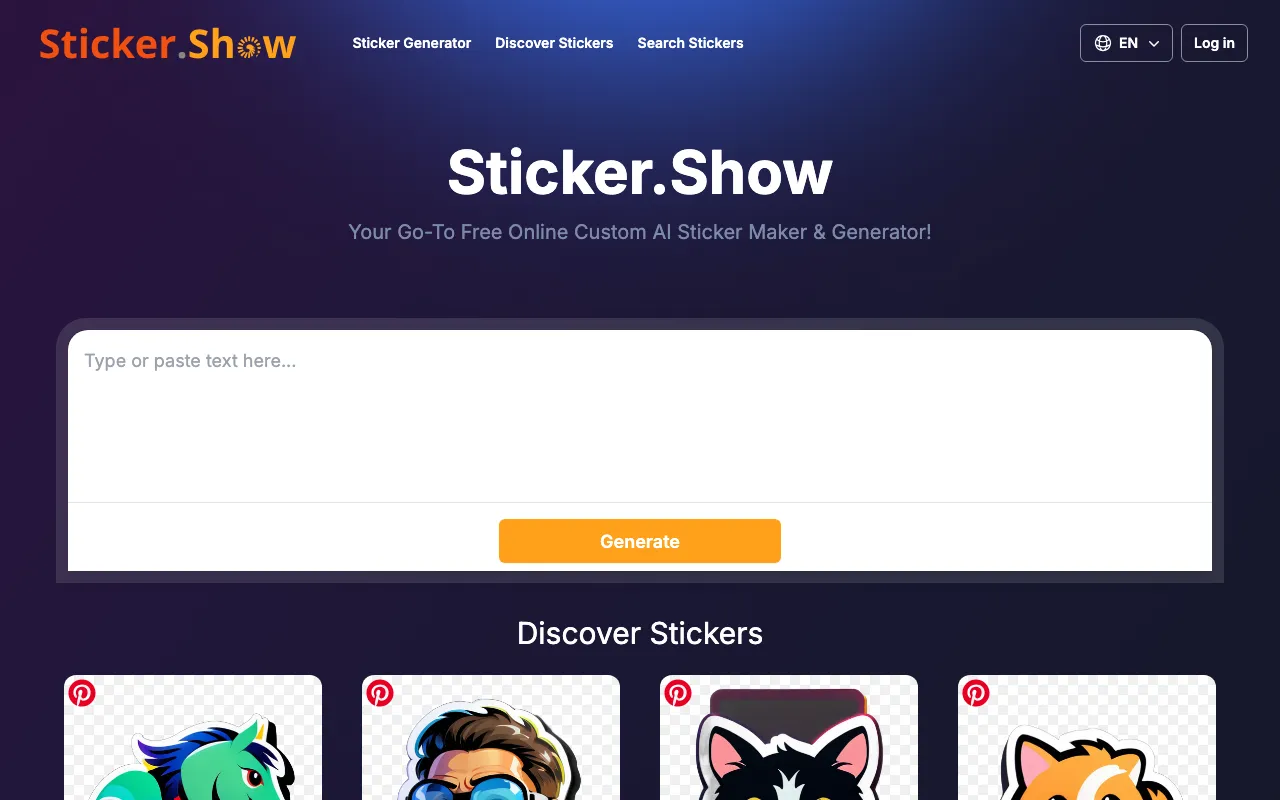 Sticker.Show — preview screenshot