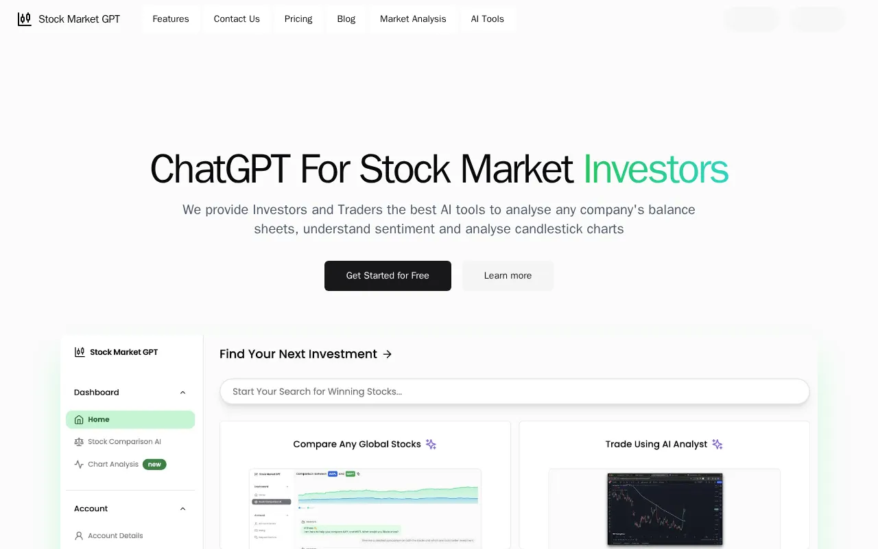 Stock Market GPT — pricing page