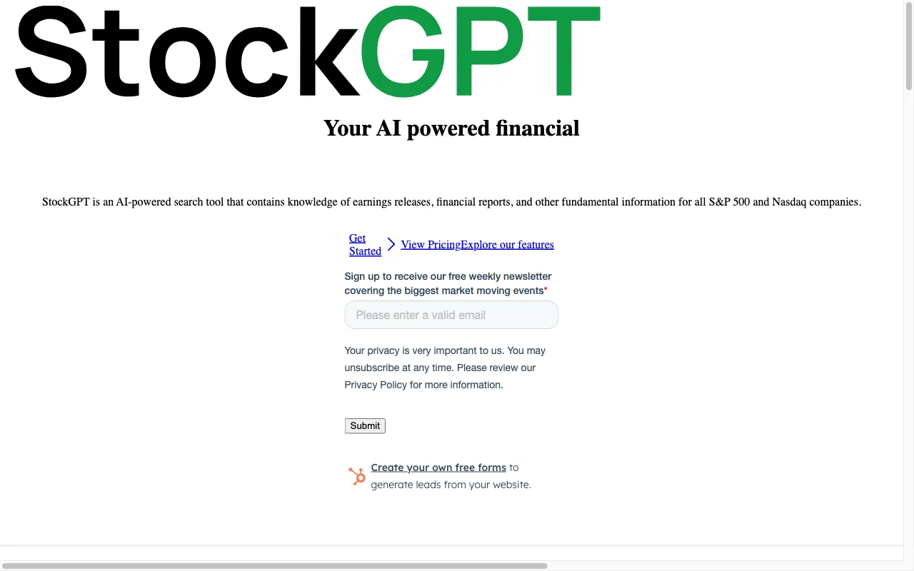 StockGPT — preview screenshot