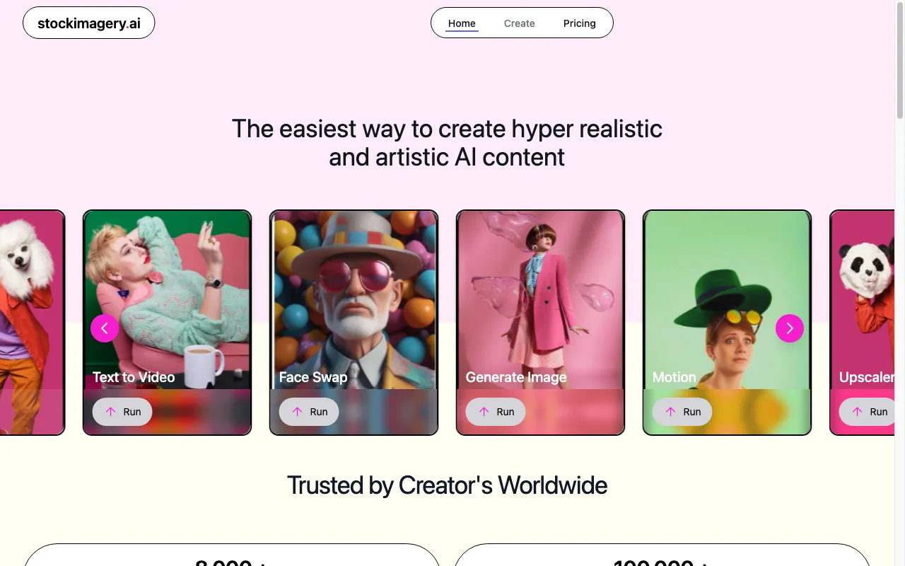 Stock Imagery AI — preview screenshot