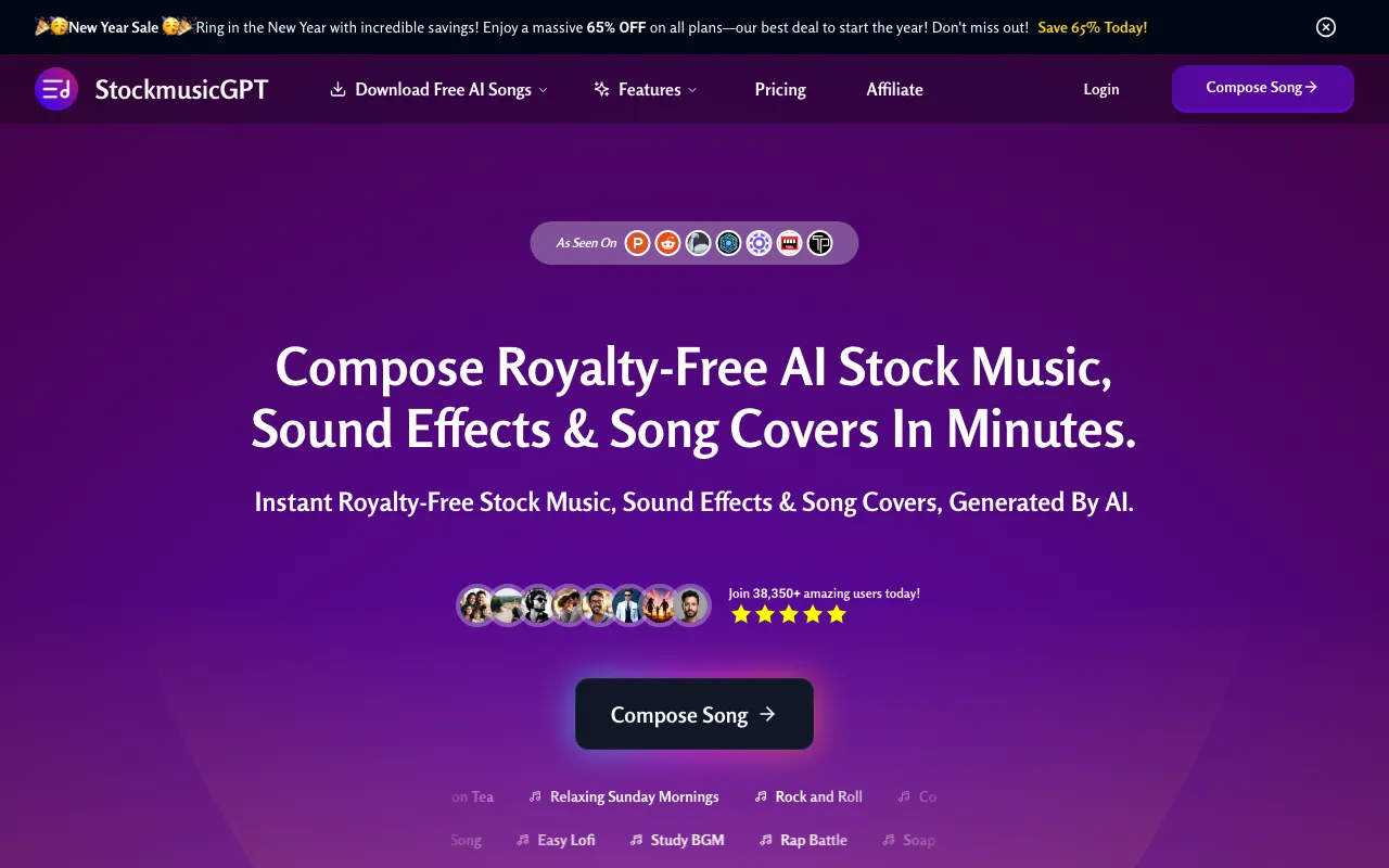 StockmusicGPT — preview screenshot