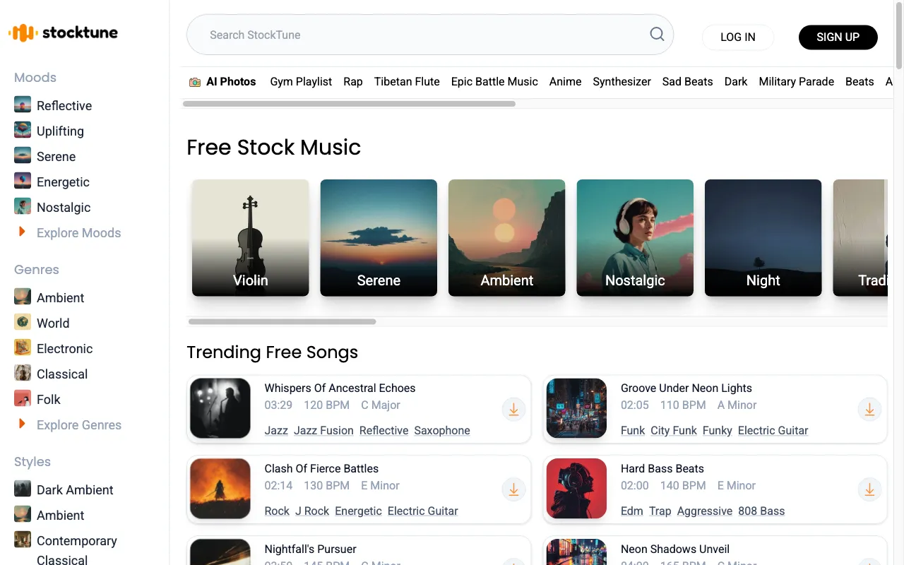 StockTune — preview screenshot