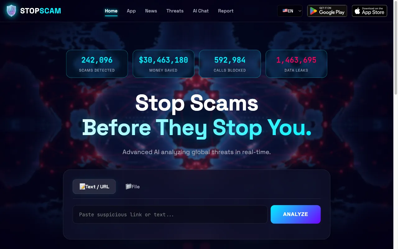 StopScam — preview screenshot