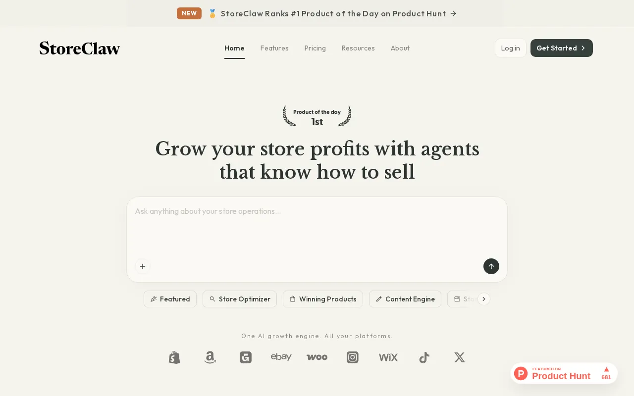 StoreClaw — preview screenshot
