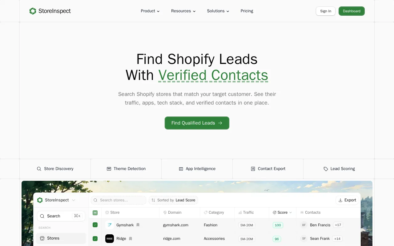 Storeinspect — preview screenshot