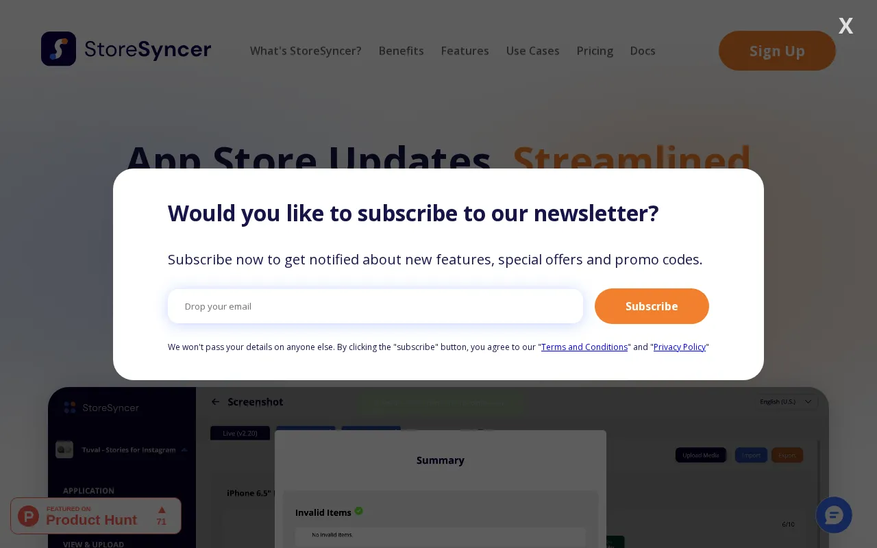 StoreSyncer — preview screenshot