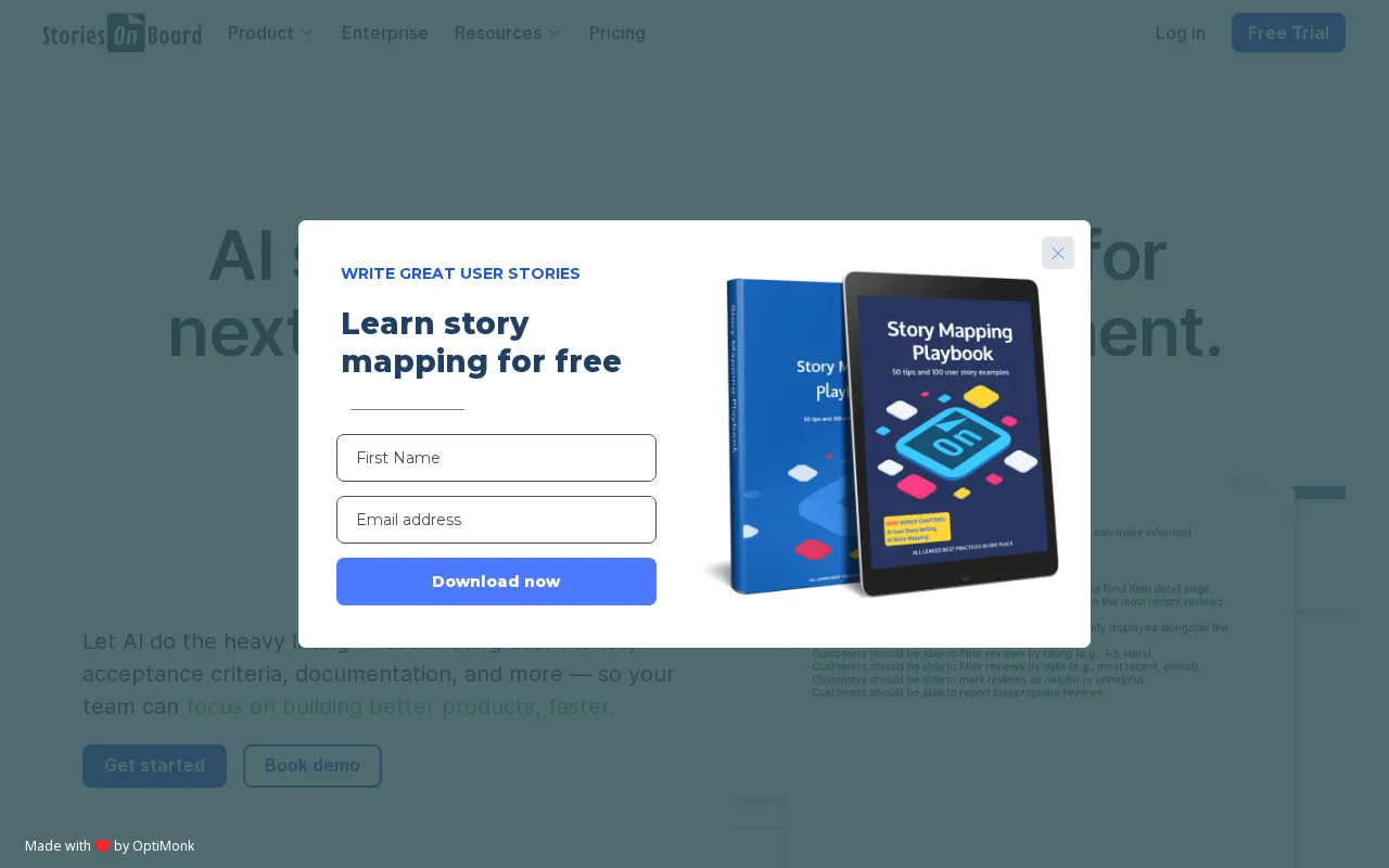 StoriesOnBoard — preview screenshot