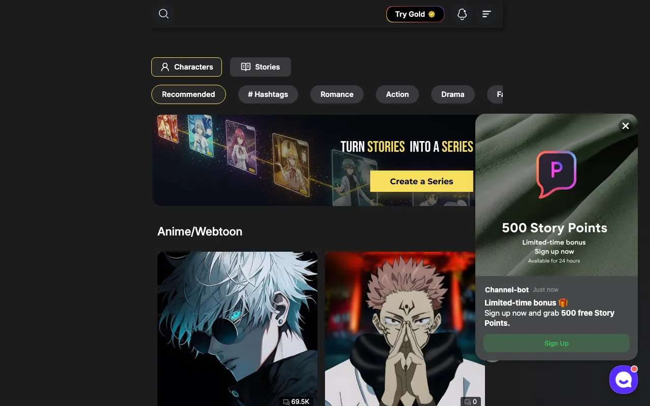 storychat.app — preview screenshot