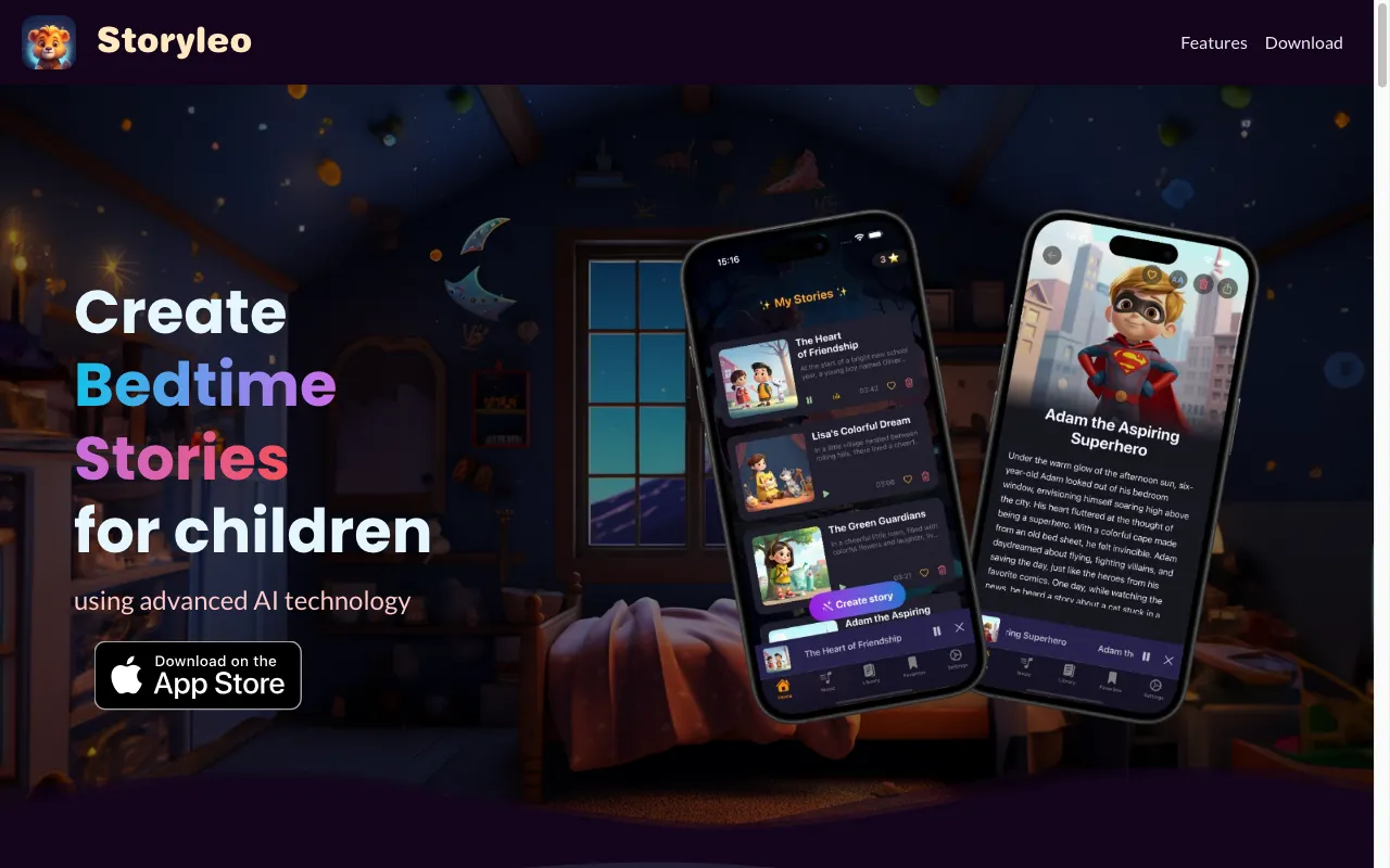 Storyleo — preview screenshot