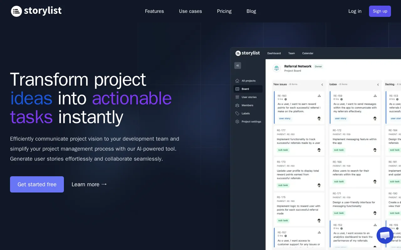 Storylist — preview screenshot