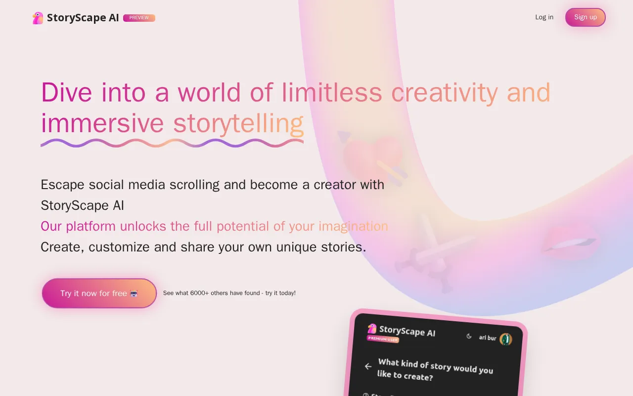 StoryScape — preview screenshot