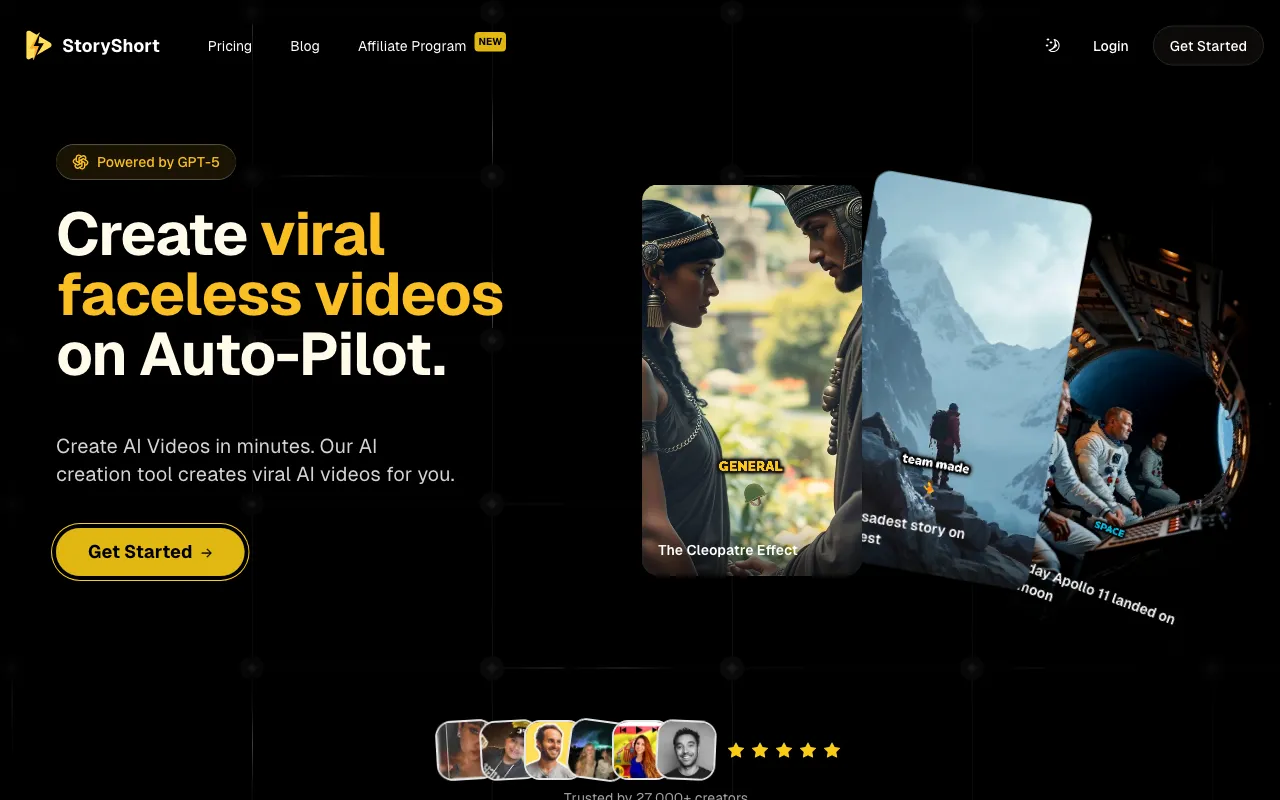 StoryShort AI — preview screenshot
