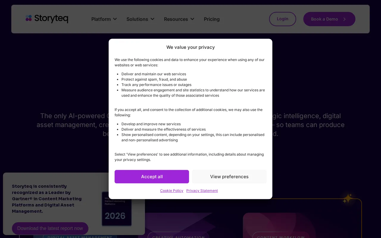 Storyteq — preview screenshot
