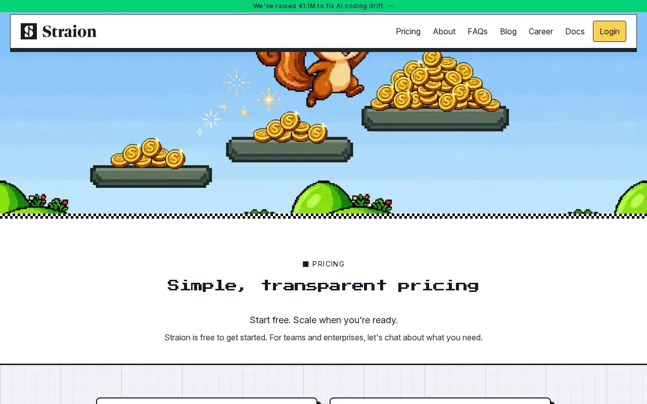 Straion — pricing page
