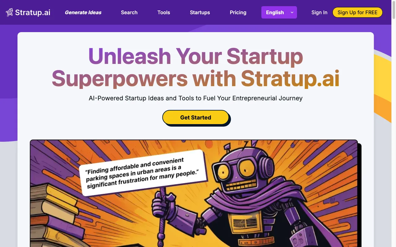 Stratup.ai — preview screenshot