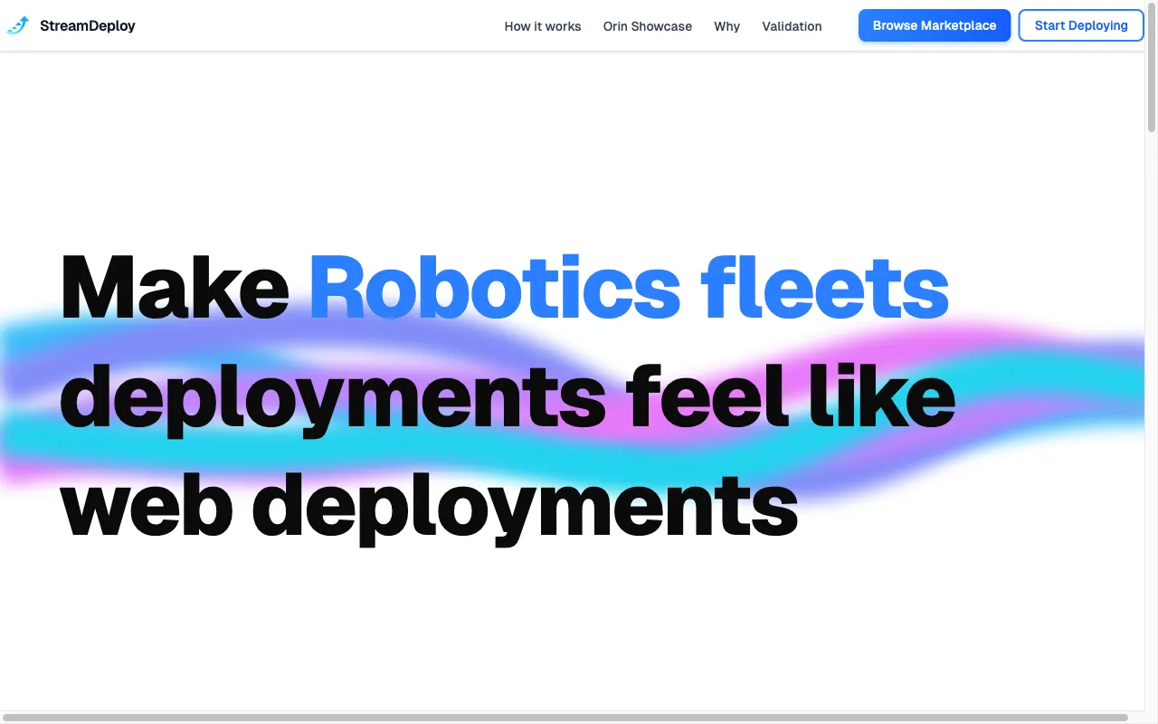StreamDeploy — preview screenshot