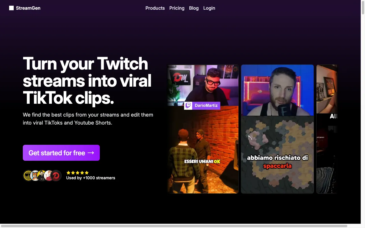 StreamGen — preview screenshot
