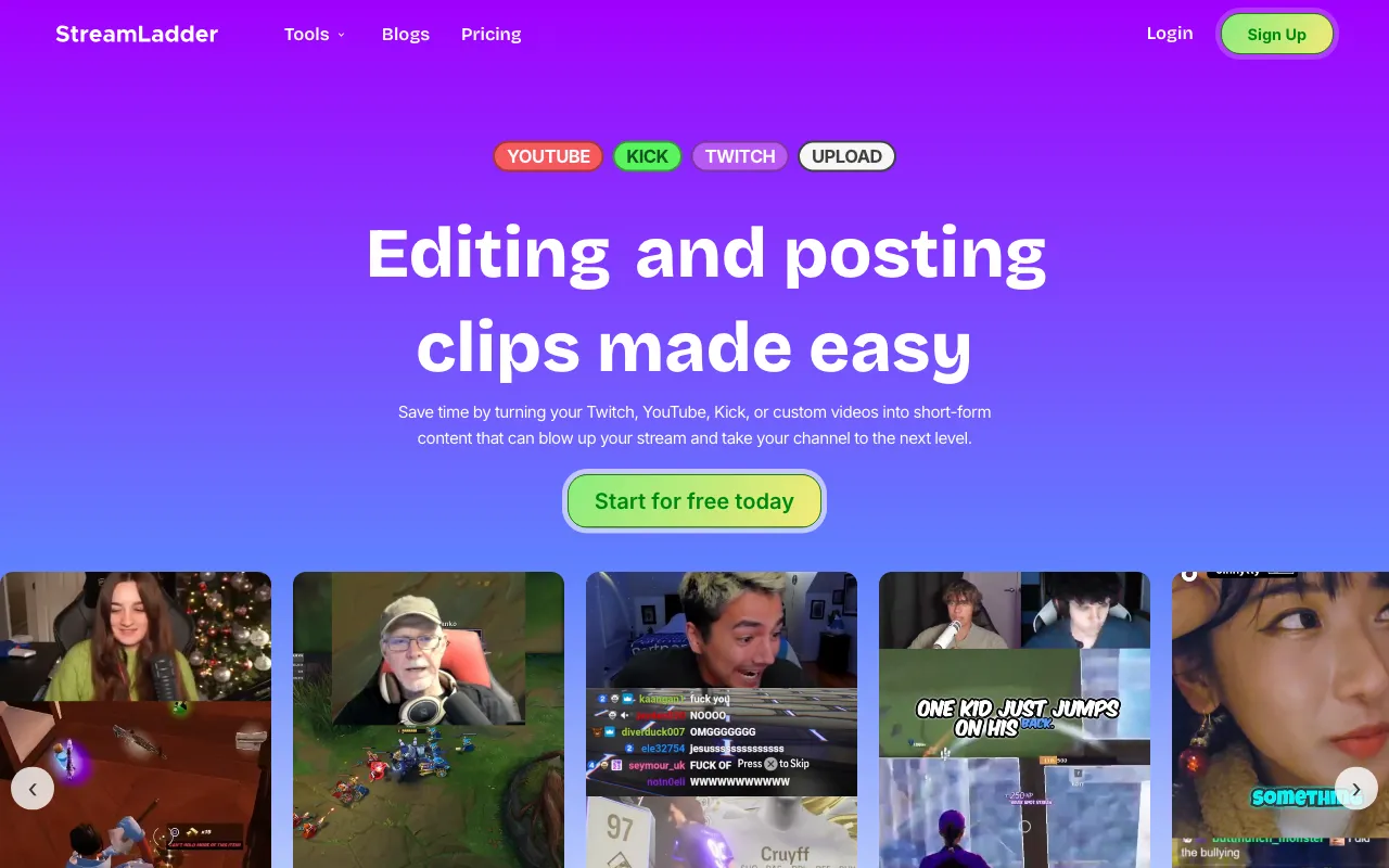 StreamLadder — preview screenshot