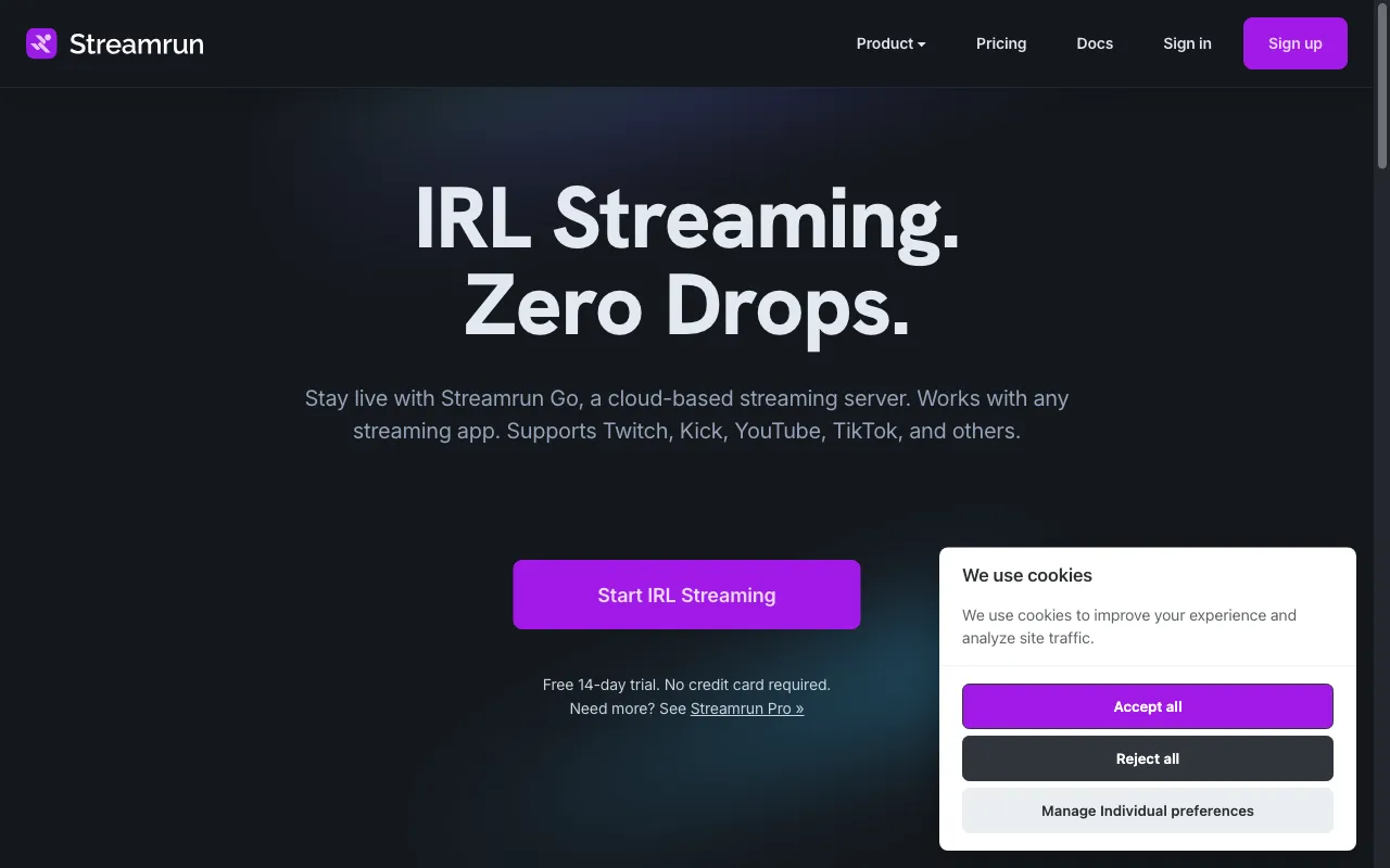 Streamrun — preview screenshot