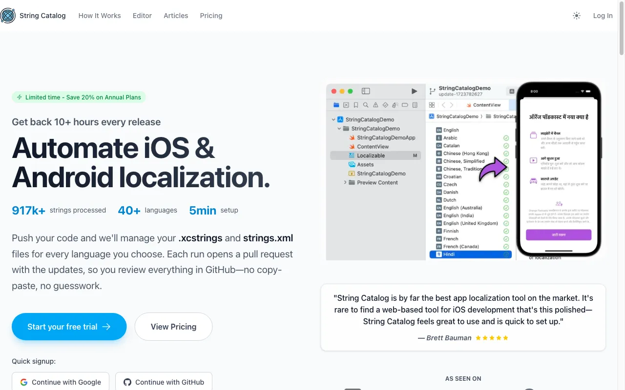 String Catalog — preview screenshot