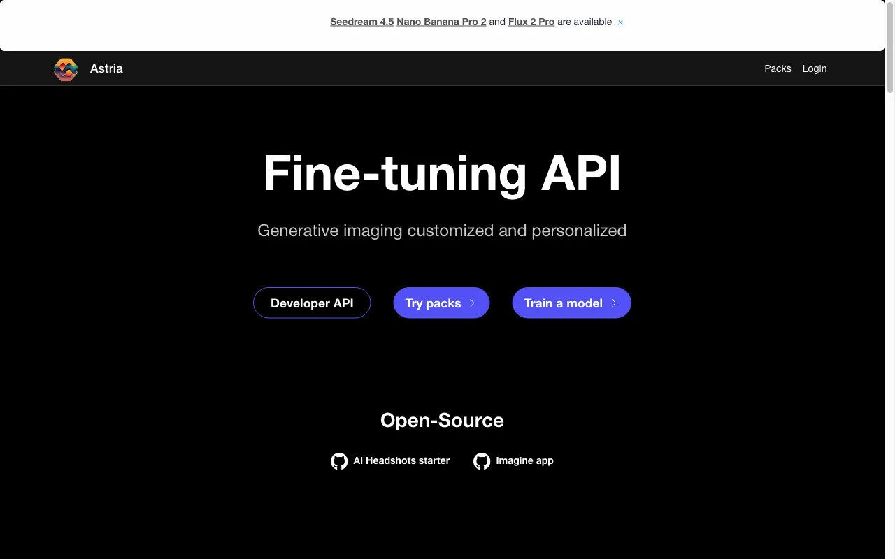 Astria — preview screenshot