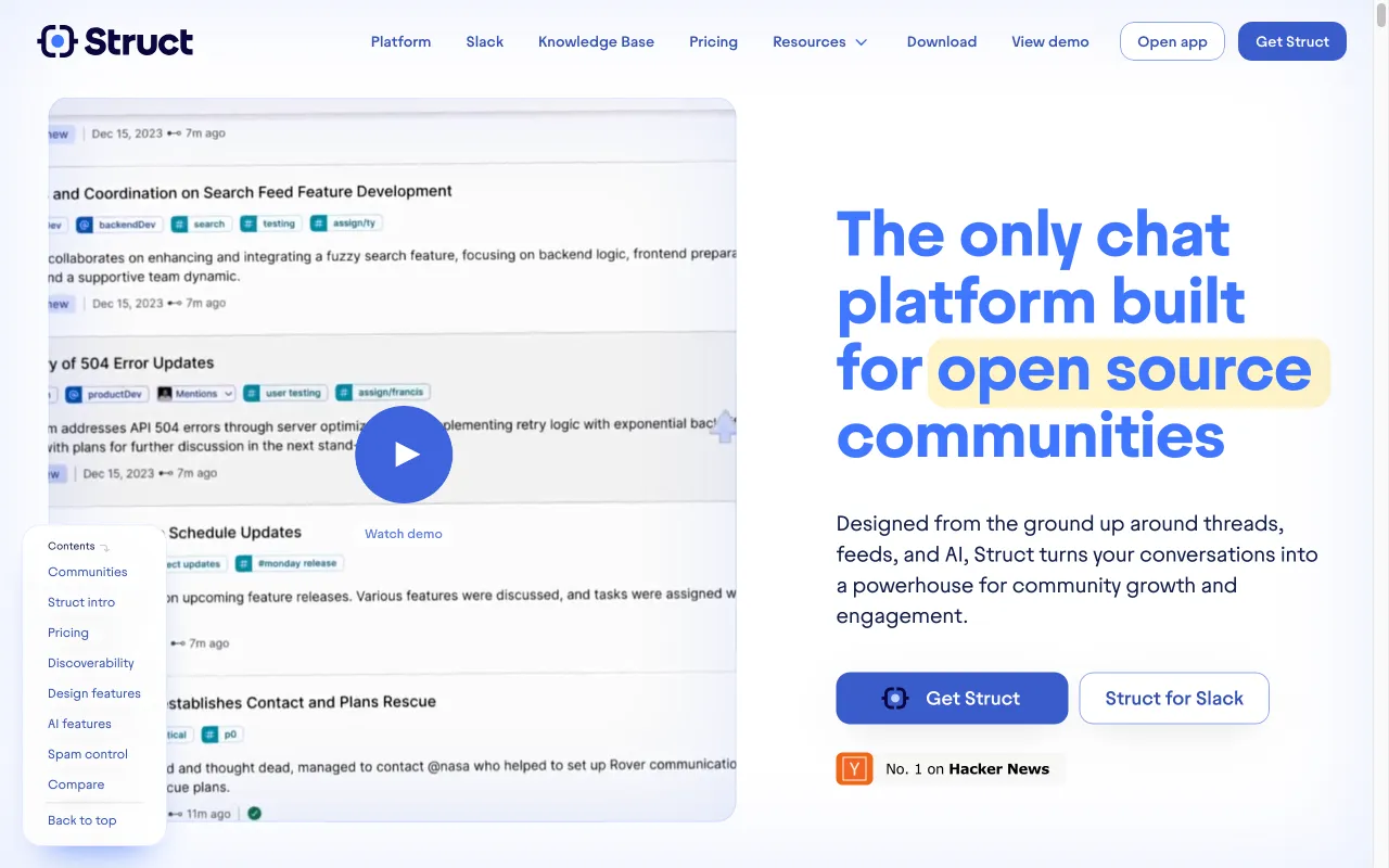 Struct Chat — preview screenshot
