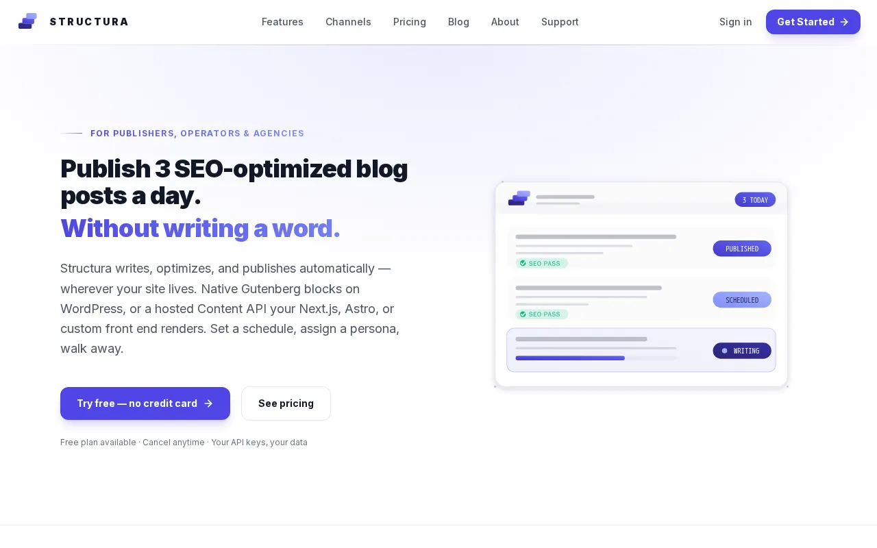 Structura — preview screenshot