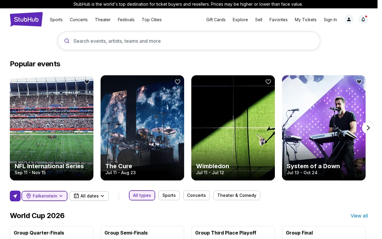 Stubhub — preview screenshot
