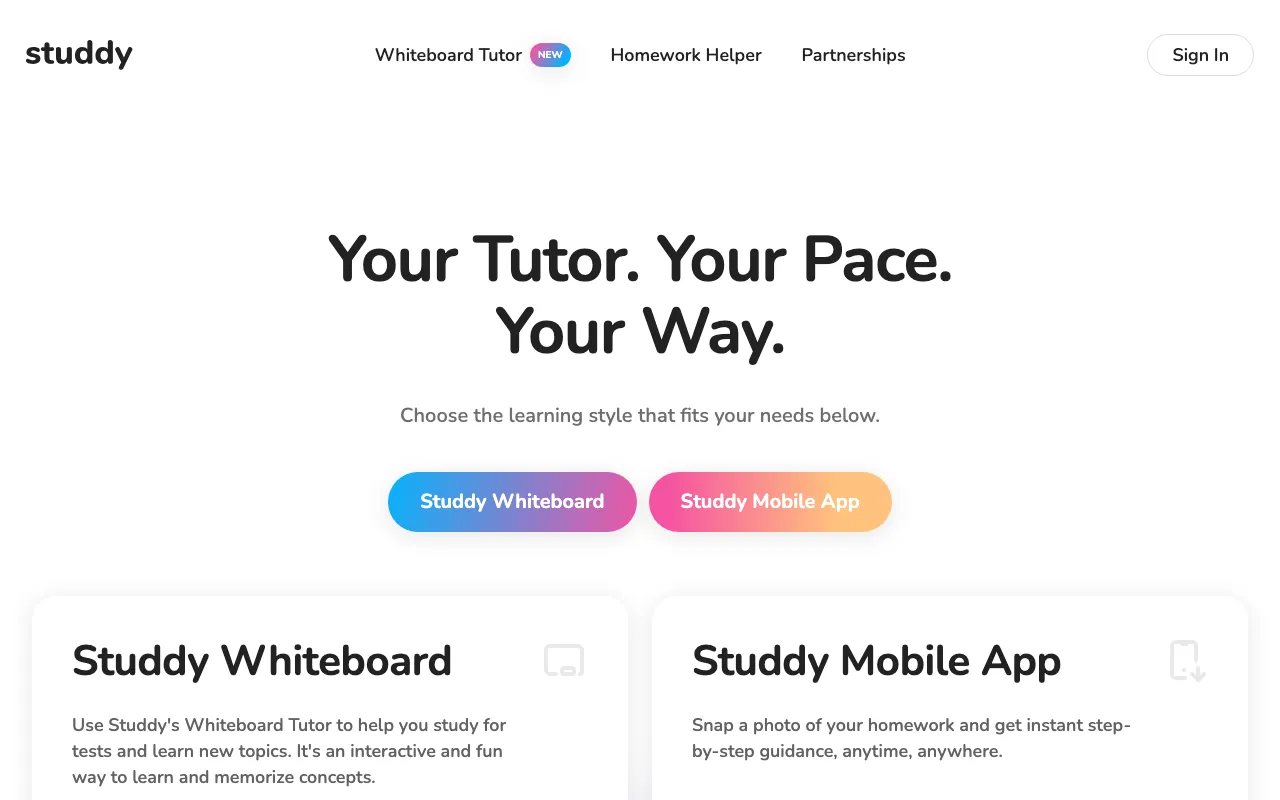 Studdy — preview screenshot