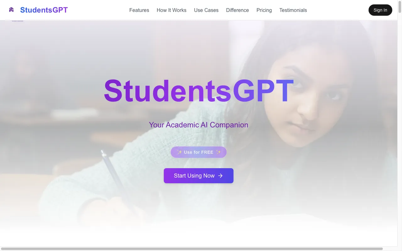StudentsGPT — preview screenshot