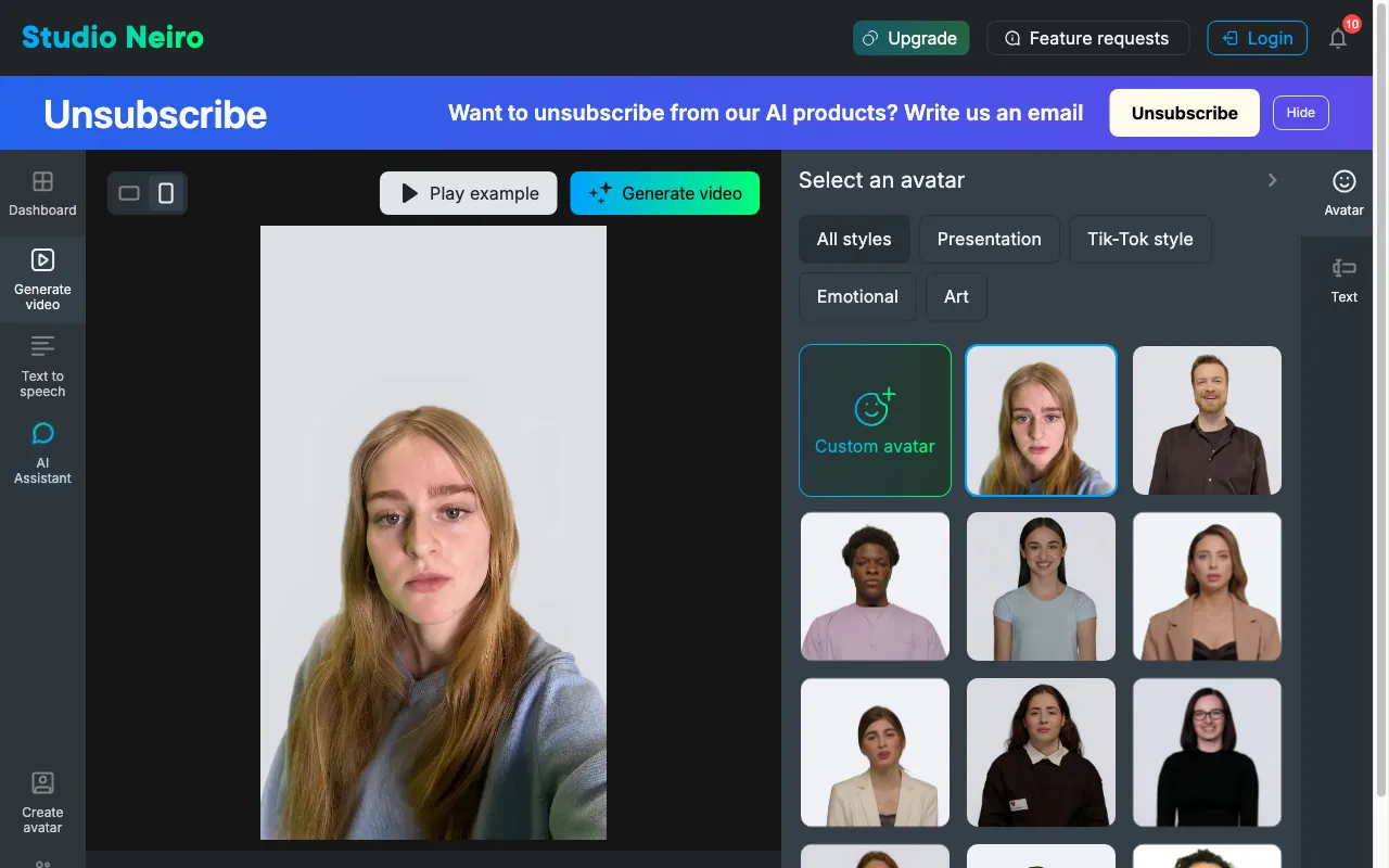 Studio Neiro AI — preview screenshot