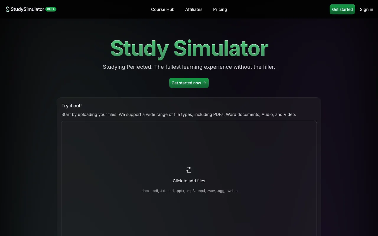 Study Sim — preview screenshot